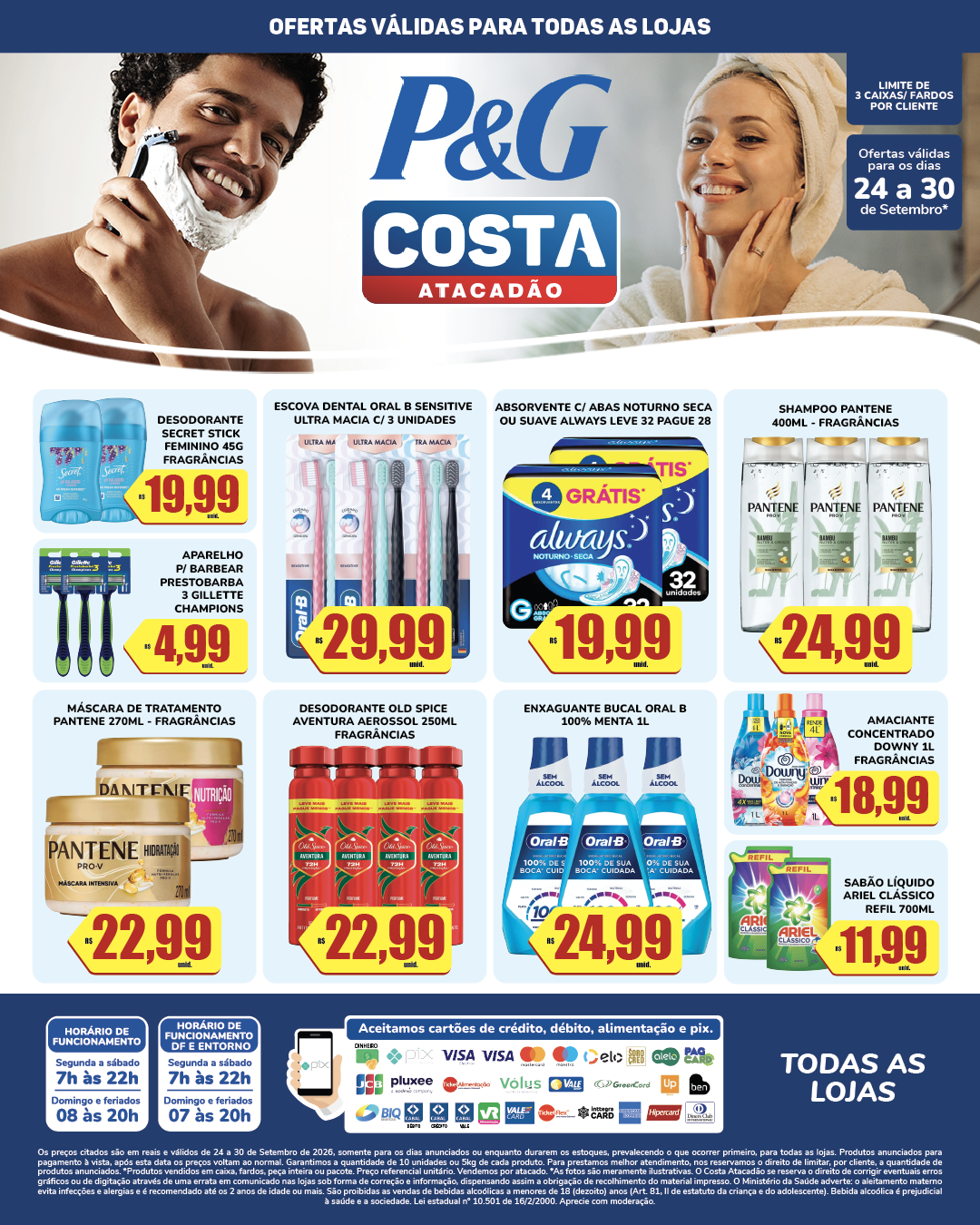 tabloide p&g todas as lojas